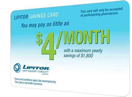 lost lipitor card